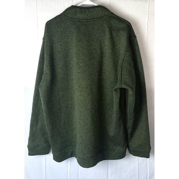Eddie Bauer Mens XXL Green‎ Pullover Long Sleeve Quarter Button Sweatshirt - Picture 7 of 8